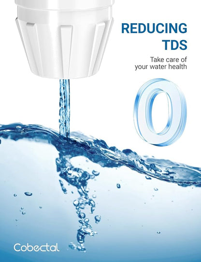 Fit for zero Pitcher and Dispenser ZR-001 ZR-004 ZP-006 ZR-017 Water Filter, Multi-Stage Filter System, Reduce Lead, Chromium, and PFOA/PFOS, Pack of 4,by Cobectal