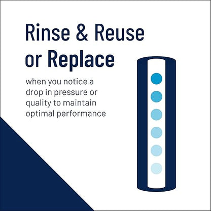 Pentair Pentek R30-20BB Big Blue Sediment Water Filter, 20-Inch, Whole House Pleated Polyester Filter Cartridge, 20" x 4.5", 30 Micron, Pack of 6