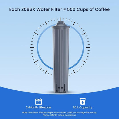 GLACIER FRESH Filter Compatible with Jura 71794 Claris Smart Filter,1 Pack | Fits E6, E8, Z8, Z6, J6, ENA8 Coffee Machines, NSF/42 Certified