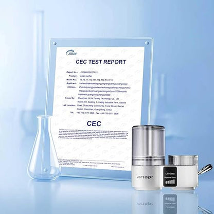 Vortopt Ultrafiltration Water Filter for Sink Faucet,NSF/ANSI 42 Certified Sink Water Filter,with Display & 400 Gallon Capacity.