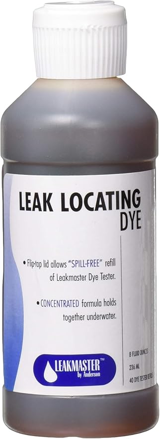 Anderson Refill Florescent DYE for Pool and SPA, 8 FL.OZ, Fluorescent-Yellow