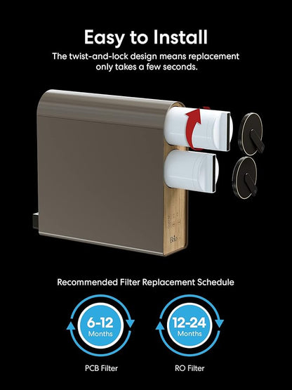 Brio PCB 3-Stage Water Filter Replacement for Filtration System ROSL700, ROSL700BLK, ROSL700WHT