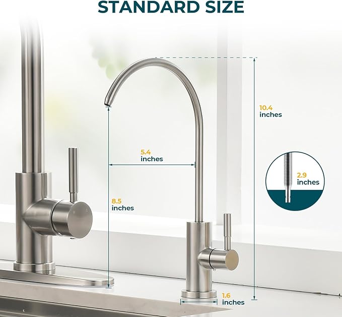 Hiqufet Touchless Kitchen Faucet RV Bathroom Faucets for Pot Filler, Farmhouse Laundry Room Camper Bar Sink Faucet