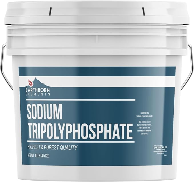 Earthborn Elements Sodium Tripolyphosphate, 1 Gallon Bucket, Cleaning Agent, Water Softener, Laundry Additive, Resealable Bucket
