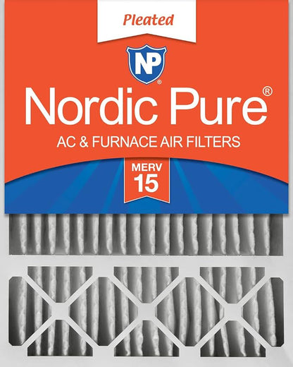 Nordic Pure 20x25x5 Honeywell/Lennox Replacement MERV 15 Air Filter 1 Pack | Actual Size: 19 7/8 x 24 7/8 x 4 3/8 Made in USA, Pro Strength HVAC Filtration, Fine Particles, Dust, Pollen & Pet Dander