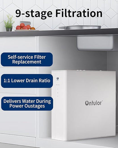Ontulor S3OP RO Reverse Osmosis Membrane Filter, 0.0001μm Precision, Reduces TDS, PFAS, Fluoride, Lead & Heavy Metals – Replacement Filter Cartridge for Ontulor S3OP System (ASIN: B0F9F92C5R)