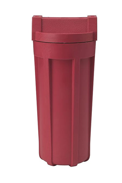 Pentair Pentek 150015 High Temperature Filter Housing, 3/4" NPT #10 Standard Glass-Reinforced Nylon Water Filter Housing, 10-Inch, Red/Red