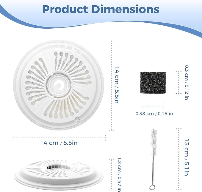 16 PCS Filter Unit 3.0 Pet Cat Kit Water Fountain Filters,Fit for E versweet Solo 2/Solo SE, E versweet 3 Pro/2S/3, Including Replacement Filters and Replaced Foam Pump Filter