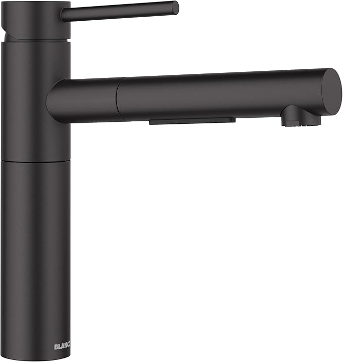Blanco 527560 Alta II Low Arc Pull-Out Kitchen Faucet - 1.5 GPM - Matte Black