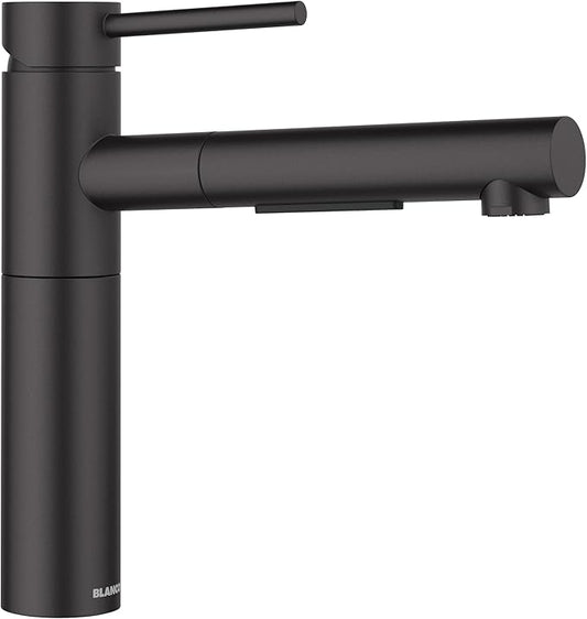Blanco 527560 Alta II Low Arc Pull-Out Kitchen Faucet - 1.5 GPM - Matte Black