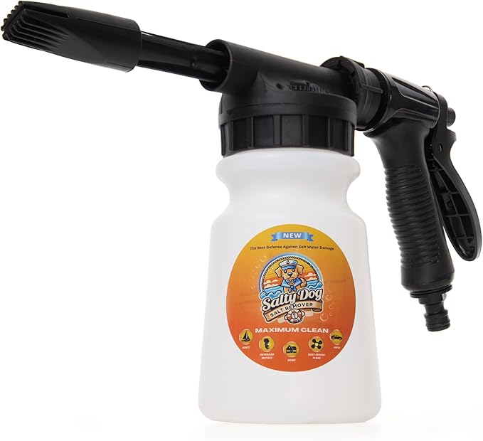 D Vein Salty Dog Salt Cleaner- All-Purpose Salt Remover for Boats, Cars, Houses & More | Eco-Friendly, Safe for All Surfaces | Easy-to-Use Solution for Salt & Grime Removal