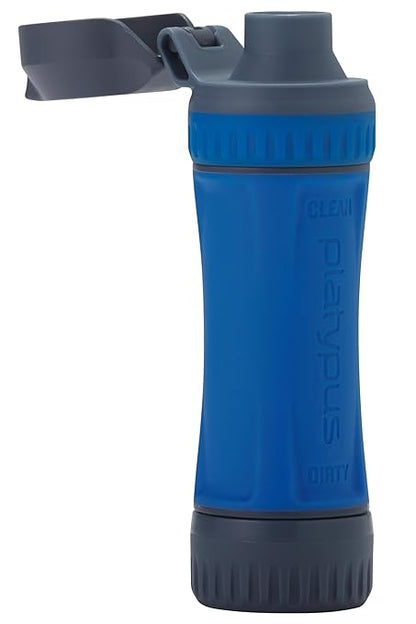 Platypus Quickdraw Ultralight Backpacking Water Filter, Blue