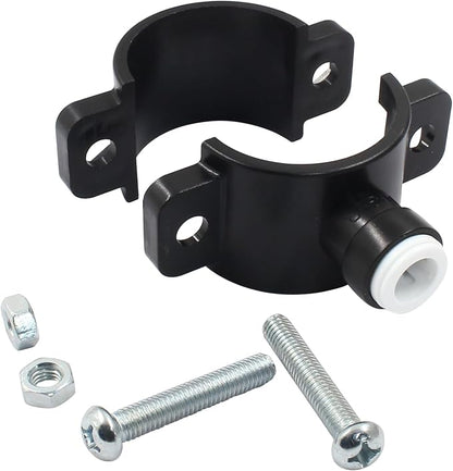 Waziaqoc Drain Saddle Valve with 3/8" Quick Connect | Plastic, Water Hose Pipe Adapter, For Under Sink Reverse Osmosis System