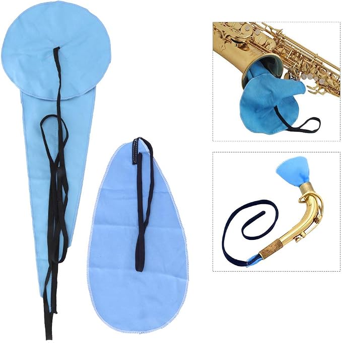 Saxophone Cleaning Kit, Care Set Including Three Dimensional Clean Swab Cloth Mouthpiece Brush Maintenance Cleaner Accessories for Alto Sax Trumpet Tenor Clarinet Flute and Wind Woodwind Instrument