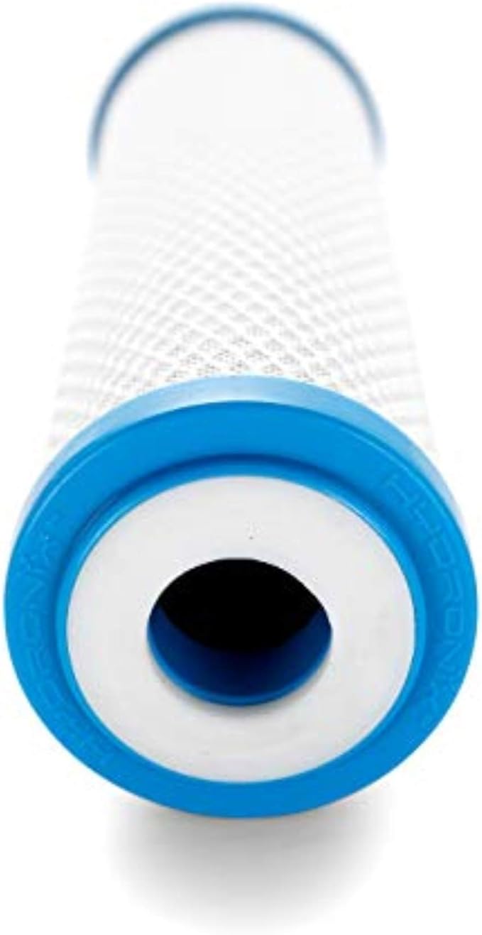 Camco Evo X2 0.5-Micron Carbon Block RV Water Filter Replacement Cartridge - Compatible with Evo X2 & Evo X3 Premium RV Water Filter Kits - Removes Sediment & Particles & Reduces Chlorine (40638)