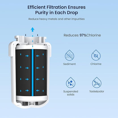 GLACIER FRESH Replacement for MWF Refrigerator Water Filters, SmartWater MWFP, MWFA, GWF, HDX FMG-1, WFC1201, RWF1060, 197D6321P006, Kenmore 9991, 4 Pack