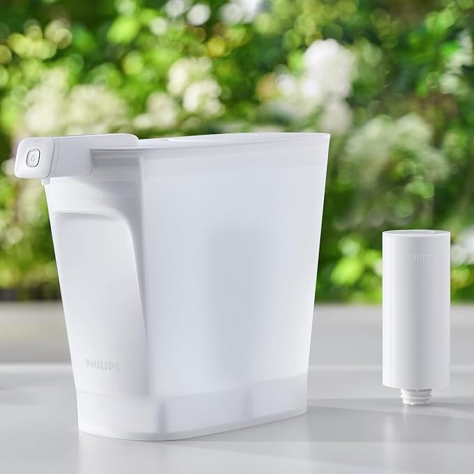 PHILIPS 4 Pack Plus Filter Cartridges ADD566, Replacement Filter Cartridges for Instant Water Filter Pitcher ADD5902 ADD5903 ADD5912 ADD5913,Reduces 46 impurities & 99% of Lead,1 Filter for 3 Months