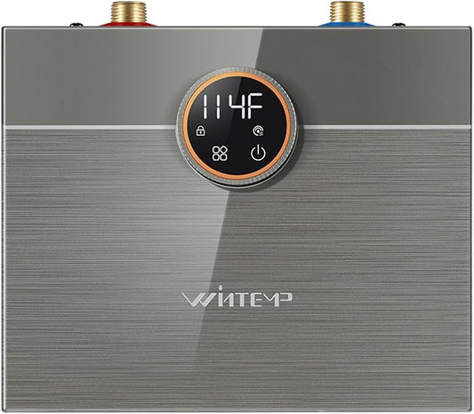 7kW Tankless Water Heater Electric 240V, On-Demand Instant Hot Water | Automatically Maintains Water Temperature Instant Water Heater Under Sink Self-Modulating Technology ETL Certified Eco