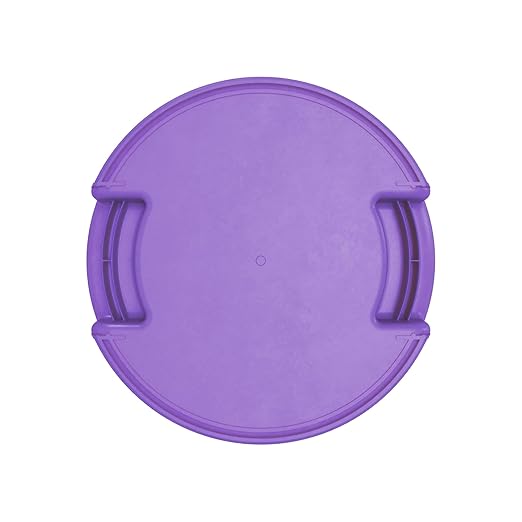SPARTA Bronco Waste Container Trash Container, Round Trash Bin for Disposal, 10 Gallons, Purple, (Pack of 6)