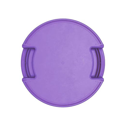 SPARTA Bronco Waste Container Trash Container, Round Trash Bin for Disposal, 10 Gallons, Purple, (Pack of 6)