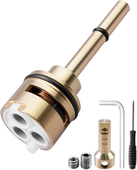 RP51918 Diverter Cartridge Fit for R11000 R22000 R22000WS | 3 Setting Design, Brass Construction, 2 Individual Positions, 1 Shared Position, Three Way Valve Replacement