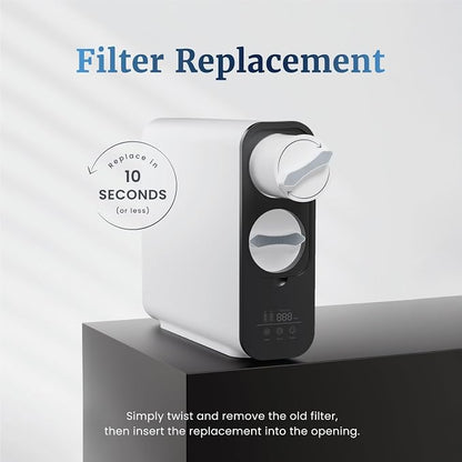 Mist- MRF3 Replacement Filter For Reverse Osmosis Water Filter, Under Sink Water Filtration, Tankless RO System, 2:1 Pure to Drain Reduces TDS, 600 GPD, Smart Visual Display, IAPMO Certified