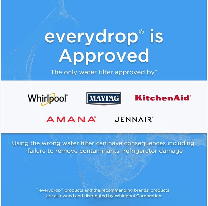 everydrop® by Whirlpool Ice and Water Refrigerator Filter 5,EDR5RXD1,(Pack of 2)