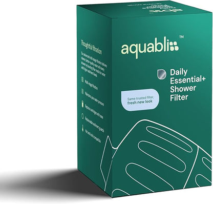 AquaBliss Heavy Duty Shower Filter – Latest Superior Advanced 30x Filtration - Universal Multi-Stage Shower Head Filter Reduces Chemicals, Chlorine & Odors - Chrome (SF500)