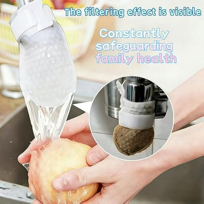 100pc*1000 Mesh Universal Faucet Filter Bag, Water Filter for Sink Faucet, Food Grade Non-Woven Replaceable Sleeve to Remove Limescale Sand Rust for Kitchen Bathroom