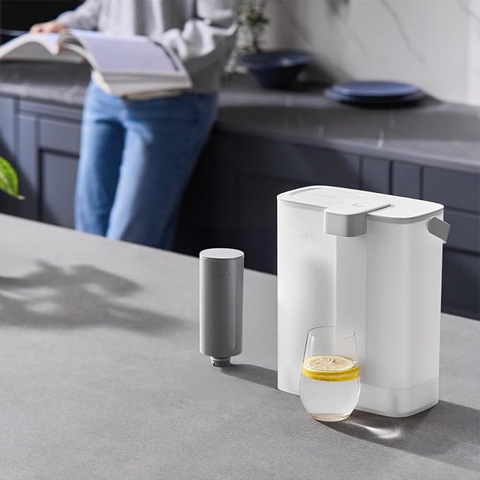 PHILIPS 1 Pack Pro Filter Cartridges ADD569, Replacement Filter Cartridges for Instant Water Filter Pitcher ADD5902 ADD5903 ADD5912 ADD5913, Reduces 57 impurities & 99% of Lead, 1 Filter for 6 Months