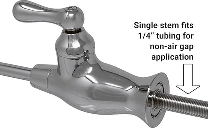 Metpure Non-airgap NSF Certified RO Faucet Reverse Osmosis Drinking Water Filtration System Water Dispenser Spout (Polished Nickel). Vase Style with Faucet Wrench.