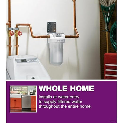 GE FXHSC Whole House Water Filter Replacement for Water_Filtration System, NSF-Certified Reduces Sediment, Rust & Other Impurities from Water-Replace Every 3 Months for Best Result- Filter (Pack of 4)