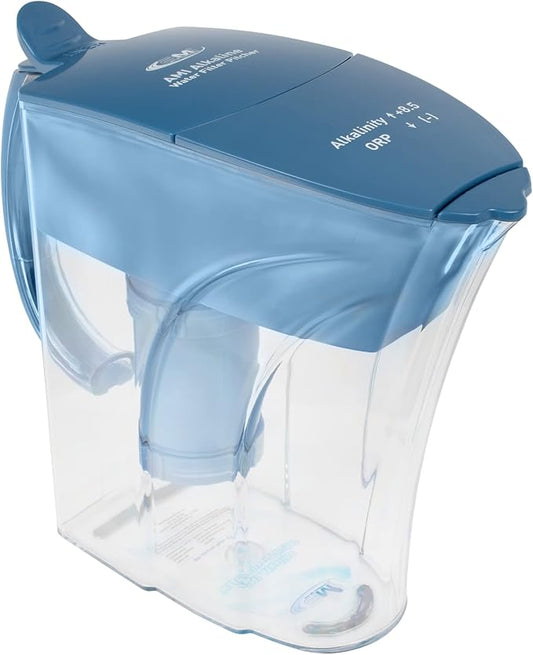 AMI Alkaline Water Pitcher for High pH, Filtered Water Dispenser