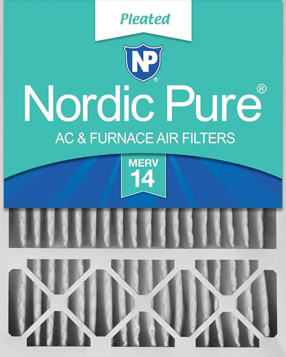 Nordic Pure 20x25x5 Honeywell/Lennox Replacement MERV 14 Air Filter 1 Pack | Actual Size: 19 7/8 x 24 7/8 x 4 3/8 Made in USA, Pro Strength HVAC Filtration, Fine Particles, Dust, Pollen & Pet Dander