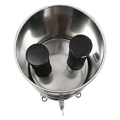 Gravity-fed Water Filter System, 2.25Gallon Stainless-Steel System with 2 Filters, Metal Water Level Spigot, and Stand