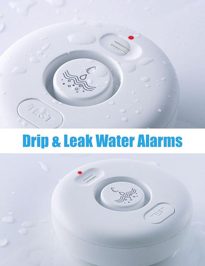 3 Pcs WD71 Water Leak Alarm Detector, 120dB Loud Alert Water Sensor, Can Use WiFi Gateway/Hub(Gateway Not Included), Easy Installation for Home, Basement Flood Prevention, Bathroom, Sink, Laundry