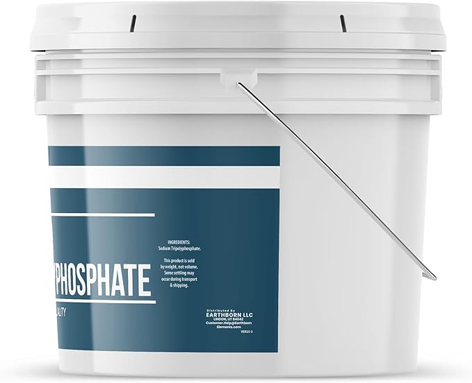 Earthborn Elements Sodium Tripolyphosphate, 1 Gallon Bucket, Cleaning Agent, Water Softener, Laundry Additive, Resealable Bucket