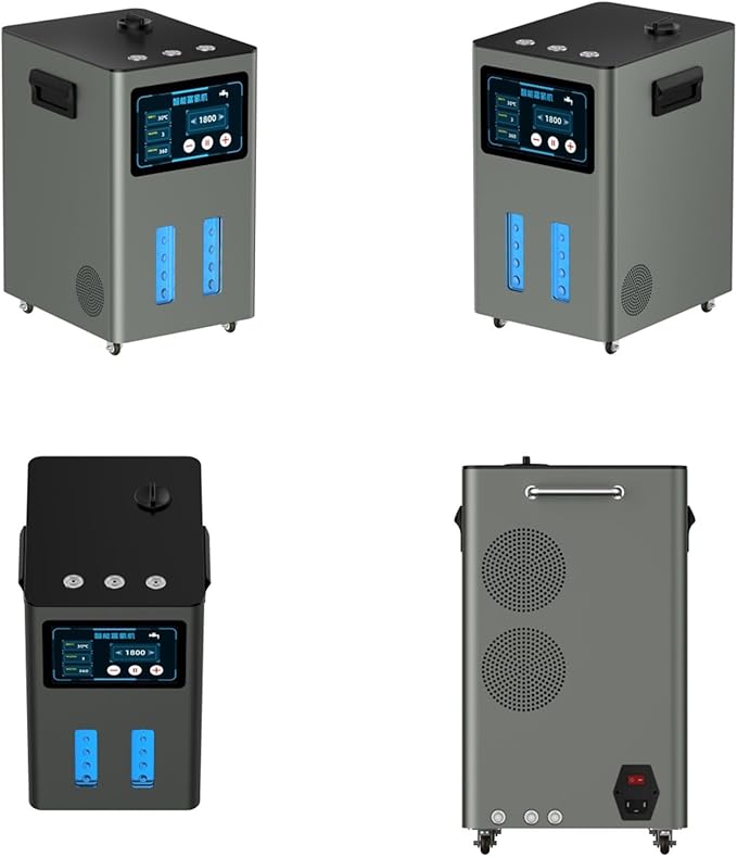 Hydrogen Machine for Inhalation, SPE PEM Technology, 99.99% High Purity Brown Gas Inhaler, HO-Separated, Hydrogen Water Generator Grey 900ml/min