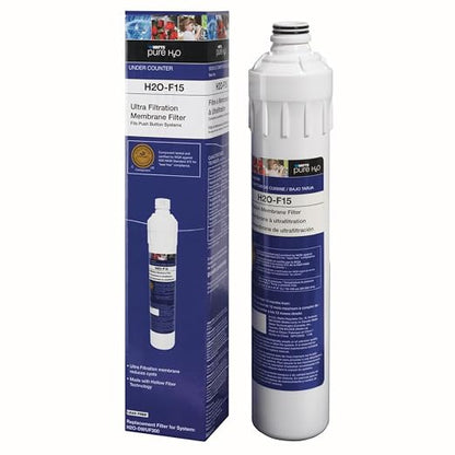Watts Premier H2O-F15 Pure H2O UF (Ultra Filtration) Membrane Filter Replacement for H2O-DWUF300 Under Counter Water Filtration Systems, Push Button Design