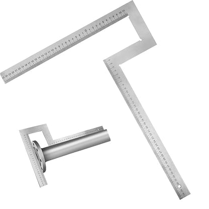 Stainless Steel Flange Square Pipefitter Tools (15.8 x 15.8 Inches) | Angle Flange to Measure Squareness Water Pipelines Distribution System Measuring Tool (400 x 400 mm)