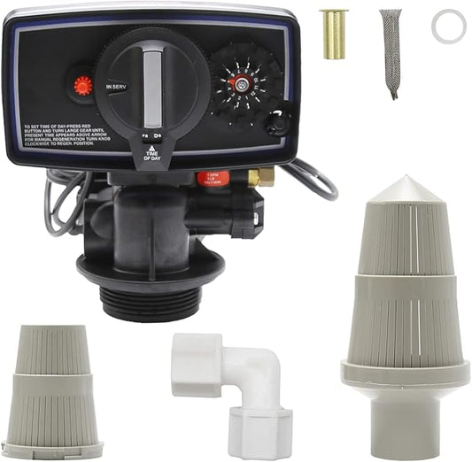 Hoypeyfiy 5600 Water Softener Timer 12-Day Timer Control Valve for 9''-11'' Diameter Water Filter Softener Resin Tank With fine thread