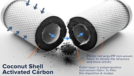 5 Micron CTO Carbon Filter 20x4.5 Whole House (2 PK)