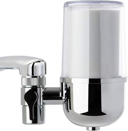 iSpring DF1-CL Faucet Water Filter for Contaminants Removal in Kitchen, Bathroom, or RV Sink, 500 Gallons Long Life, Clear with Aerator