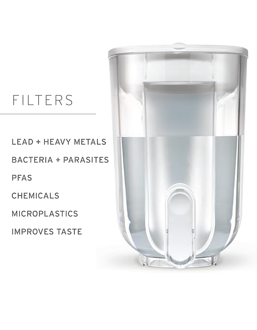 LifeStraw Home — Water Filter Dispenser, 18-Cup, Wisteria