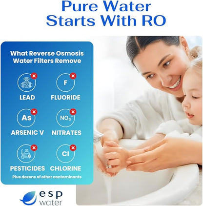Genuine Microline TFC-400 Reverse Osmosis Replacement Filter Kit – 4-Stage RO System Maintenance Set with Sediment, Carbon, RO Membrane & Post Filters – Includes S7011, S7028, S1229RS, S7206W-JG