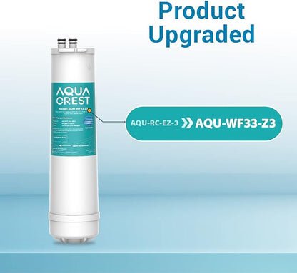 AQUA CREST RC EZ 3 Water Filter, Replacement for Culligan ®RC-EZ-3, US-EZ-3, RC-EZ-1, Brita® USF-201, USF-202, DuPont® Carbon 3000QT Filter, 2K Gallons, 2 Pack