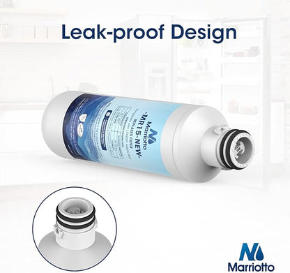 MARRIOTTO Water Filter LT1000PC Replacement for Refrigerator, Compatible with LT1000PC/PCS, LT1000PC, LT-1000PC, MDJ64844601, ADQ747935 ADQ74793504 Water Filter (4+4)
