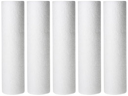 IPW Industries Inc. - Whole House Water Filter Replacement Cartridge, 50-Micron Poly-Spun Sediment Filtration System for Home Water - Watts Premier, 5 Pack
