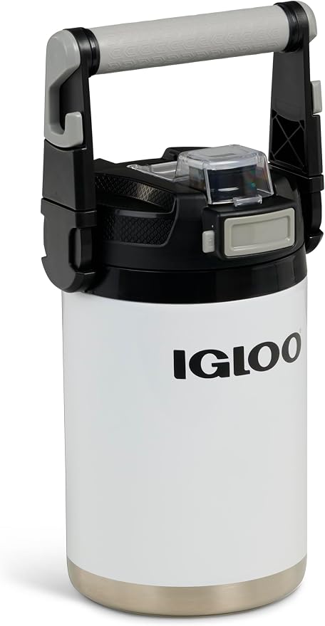 Igloo Rival Fusion 54OZ Insulated Water Jug, Large Water Bottle, Sports Water Jug, White