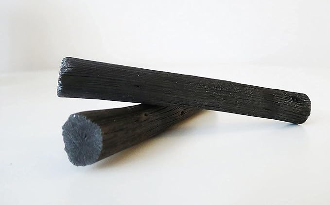 Portable Binchotan Charcoal from TOSA, Japan - Water Purifying Sticks for Great-Tasting Water, 2 Sticks - Each Stick Filters a Personal-Sized Water Bottle